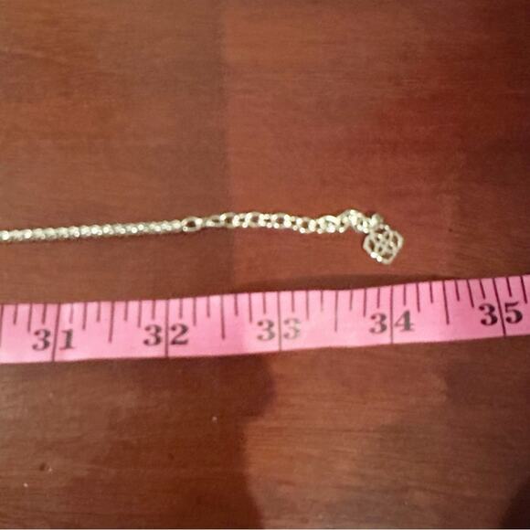 Kendra Scott AIDEN Necklace Gold Silver Filigree Long Chain Two Tone Metal Boho - Picture 9 of 14